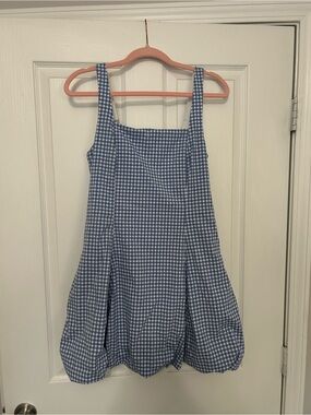 Abercrombie & Fitch Blue Gingham Bubble Dress